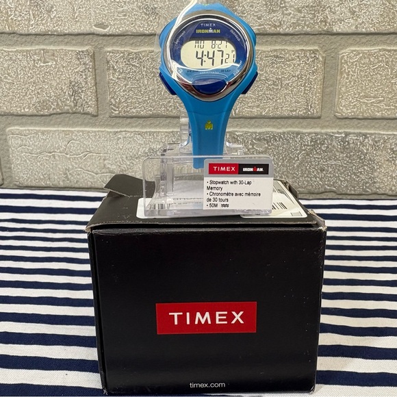 Timex Ironman Light Blue Digital Watch With Water Resistance upto 50M - Picture 3 of 9